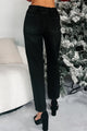 Subtly Sparkly High Rise Rhinestone Jeans (Black) - NanaMacs