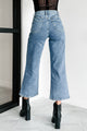 Bennie High Rise Tummy Control Special A Wide Crop Jeans (Light) - NanaMacs