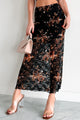 Beautiful Memories Floral Lace Maxi Skirt (Black) - NanaMacs