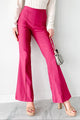 Make The Decisions High Waist Flare Pants (Hot Pink) - NanaMacs