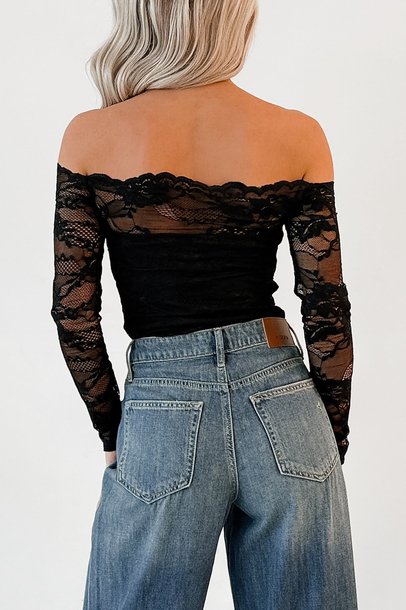 Embracing You Floral Mesh Bodysuit (Black) - NanaMacs