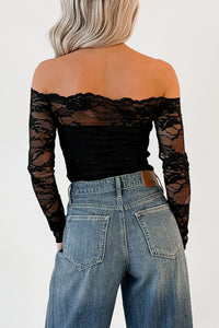 Embracing You Floral Mesh Bodysuit (Black) - NanaMacs