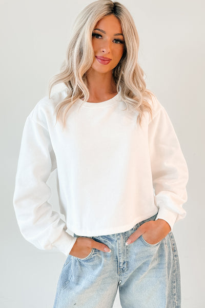 Avielle Papermoon Bow Back Sweatshirt (Ivory)