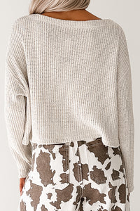 Quiet & Close Wide Neck Sweater (Natural) - NanaMacs