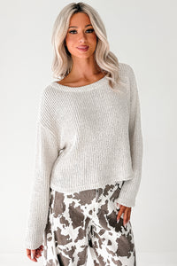 Quiet & Close Wide Neck Sweater (Natural) - NanaMacs