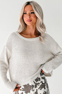 Quiet & Close Wide Neck Sweater (Natural) - NanaMacs