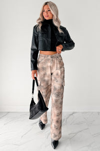 Deal With It Faux Leather Cropped Jacket (Black) - NanaMacs