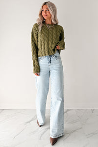 Ledger Tummy Control Wide Leg Saige Denim Jeans (Medium) - NanaMacs