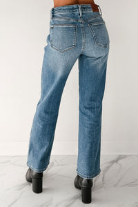 Iyla Mid Rise Slim Straight Judy Blue Jeans (Medium) - NanaMacs