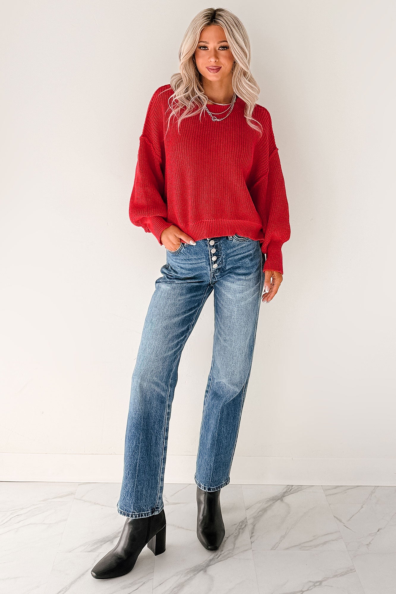 Iyla Mid Rise Slim Straight Judy Blue Jeans (Medium) - NanaMacs