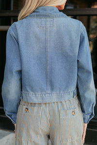 Open Days Denim Cargo Jacket (Medium) - NanaMacs