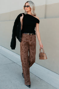 Off The Edge One Shoulder Knit Top (Black) - NanaMacs