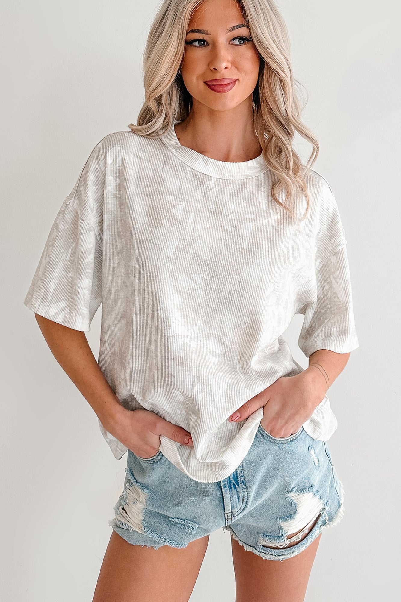 Secret Missions Papermoon Oversized Ribbed Tee (Camo)