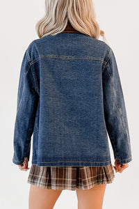 Bastian Papermoon Denim Barn Jacket (Denim Blue) - NanaMacs