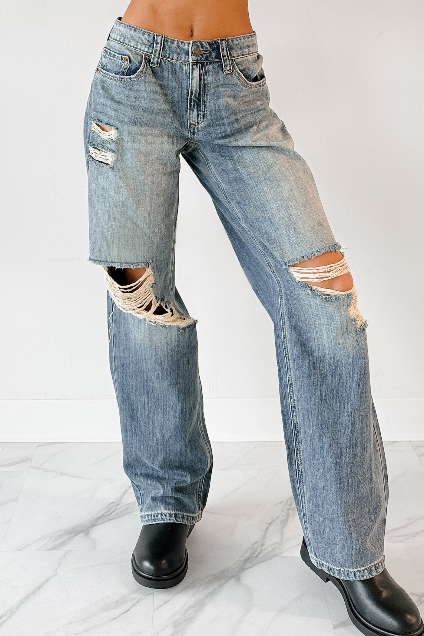 Zendaya Mid Rise Baggy Cello Jeans (Tint) - NanaMacs
