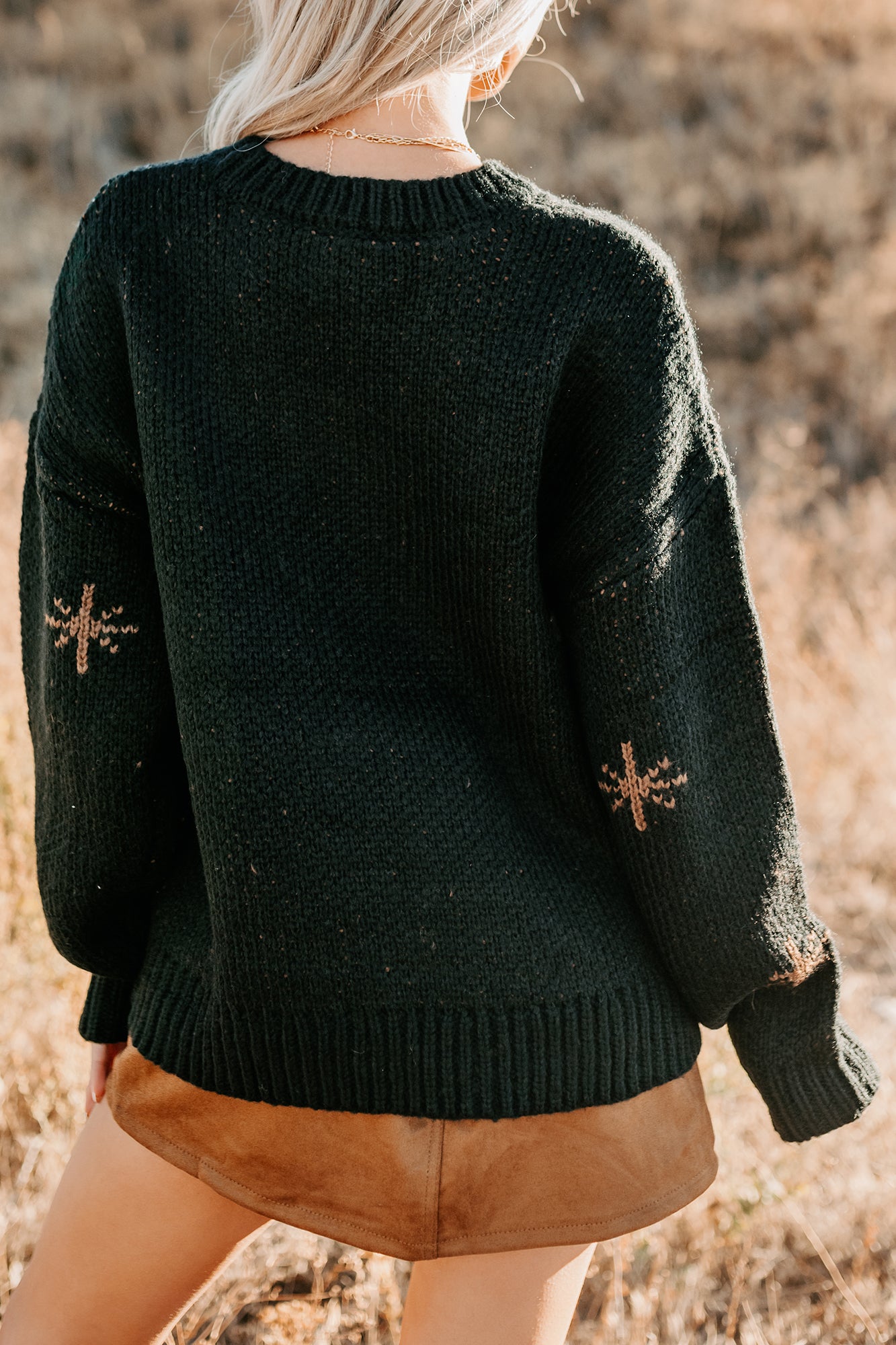 Raised On Rodeo Cowboy Boot Knit Sweater (Black) - NanaMacs