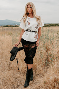 Southern Skies Embroidered Graphic Tee (Off White) - NanaMacs