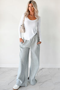 Darling Days Gingham Boxer Waist Sweatpants (Blue) - NanaMacs