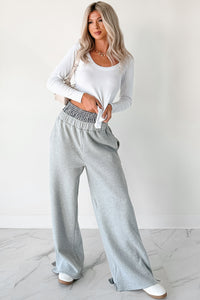 Darling Days Gingham Boxer Waist Sweatpants (Blue) - NanaMacs