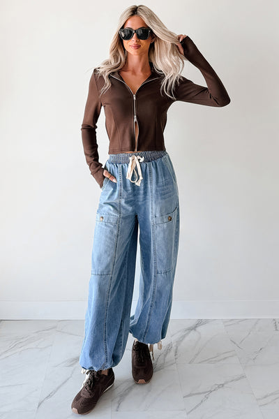 Athletic Drive Double Zipper Active Jacket (Brown) - NanaMacs