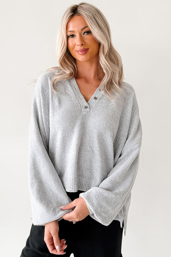 Perfect Patience Oversized Papermoon Sweater Hoodie (Blue) - NanaMacs