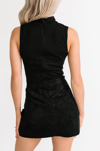 Pretty Habit Sleeveless Wrap Skirt Romper (Black) - NanaMacs