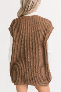Cozy Carry Short Sleeve Cardigan (Brown) - NanaMacs