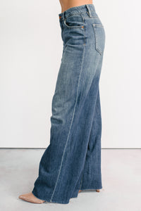 Aldo High Rise Wide Leg Hidden Brand Jeans (Medium Vintage) - NanaMacs