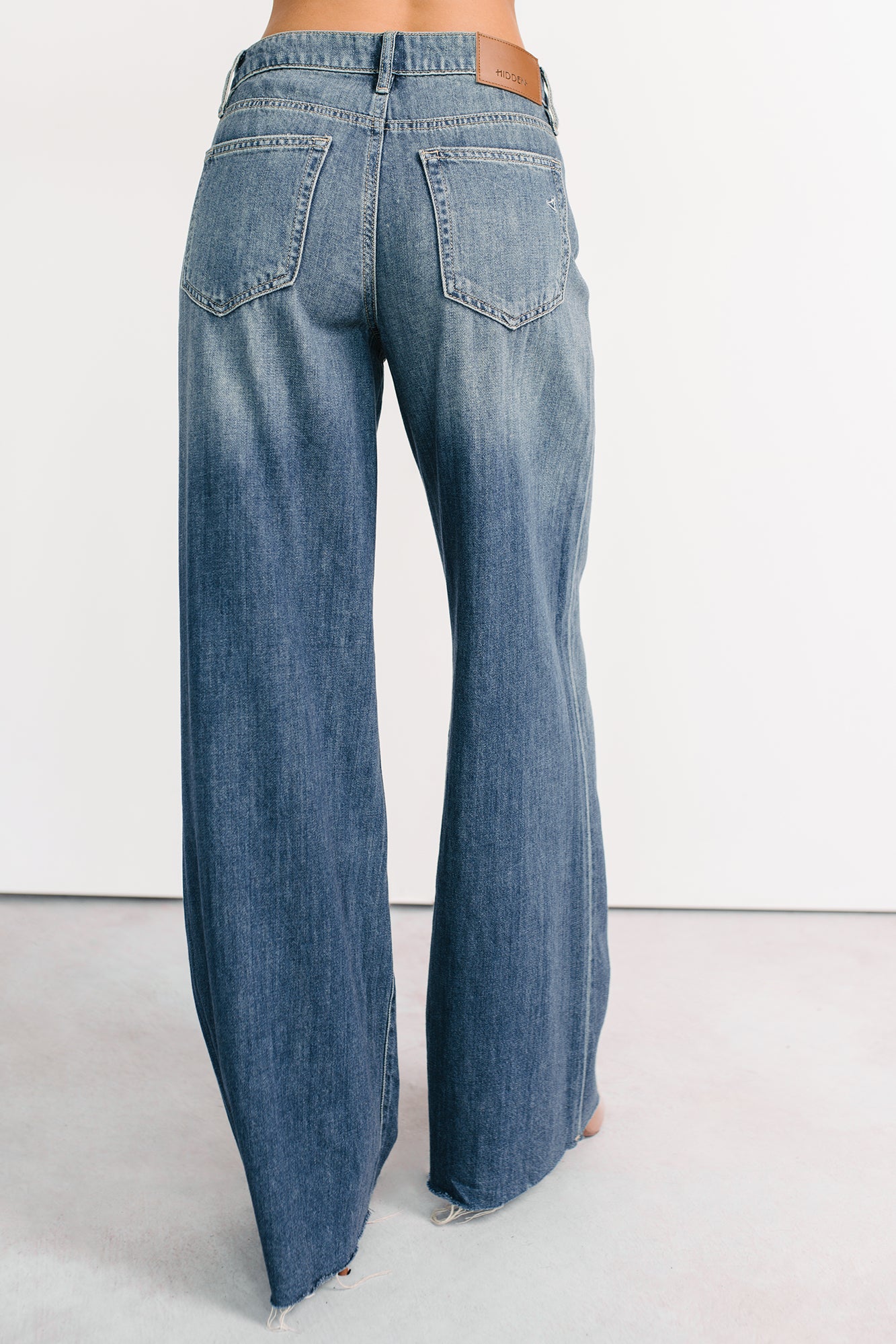 Aldo High Rise Wide Leg Hidden Brand Jeans (Medium Vintage) - NanaMacs