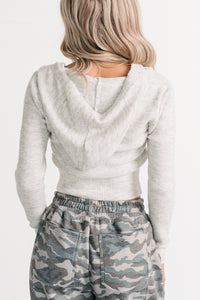 Comfy Chapter Zip-Up Hoodie (Heather Grey) - NanaMacs