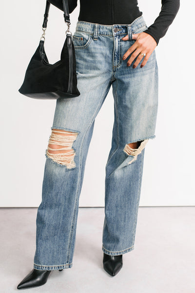 Zendaya Mid Rise Baggy Cello Jeans (Tint)