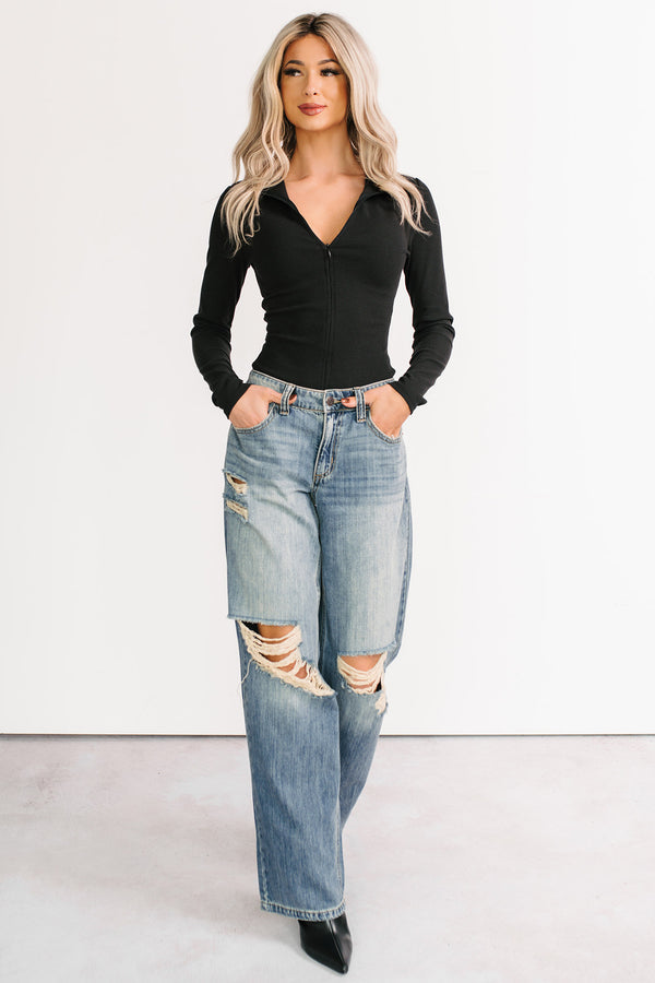 Zendaya Mid Rise Baggy Cello Jeans (Tint)