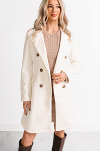 Downtown Drift Button Up Lightweight Coat (Ivory) - NanaMacs
