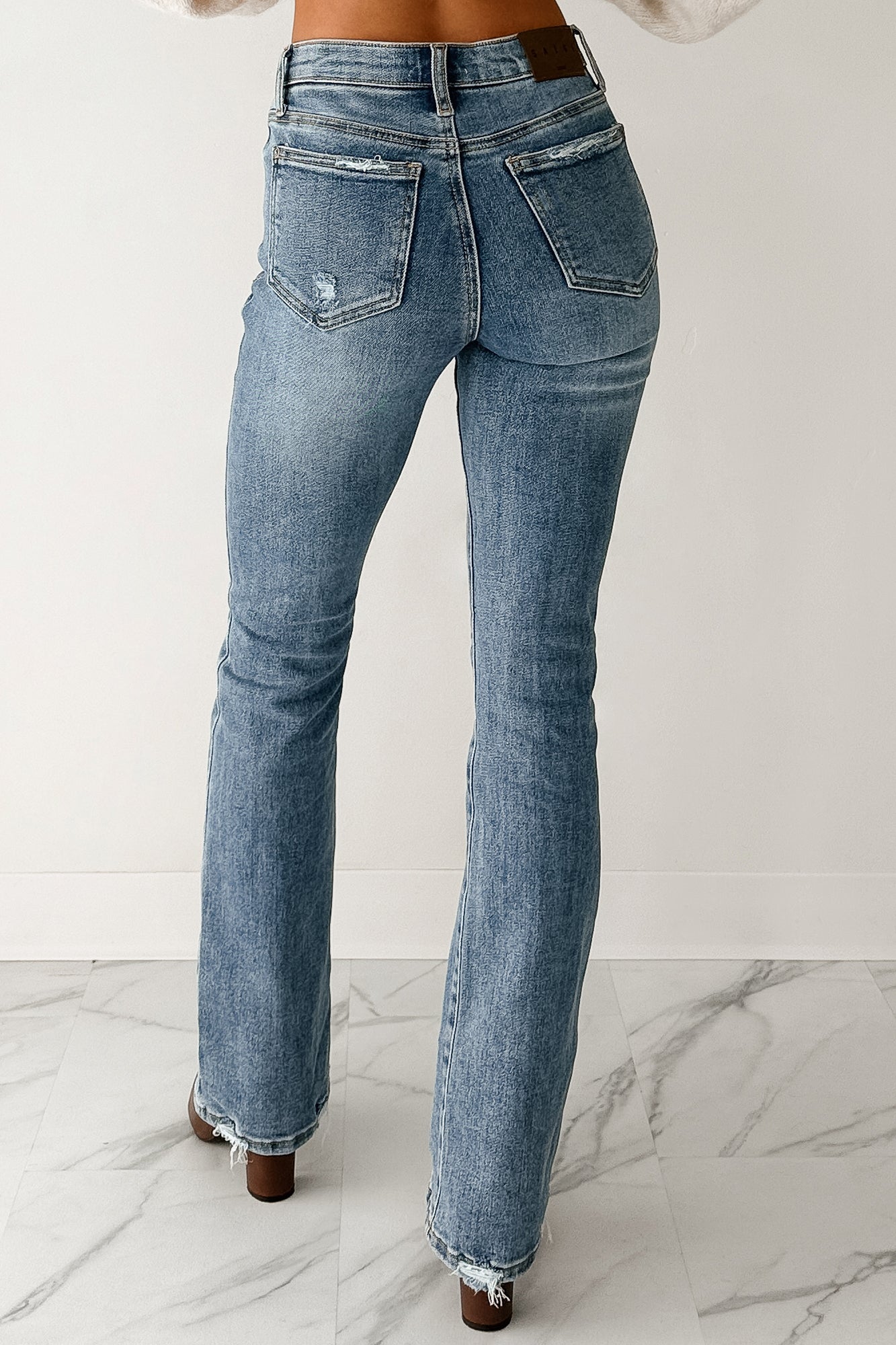 Lara Saige Denim Tummy Control Slim Bootcut Jeans (Medium) - NanaMacs