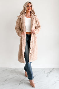 Blanket Weather Quilted Long Shacket (Khaki) - NanaMacs