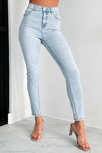 Adriana High Rise Non-Distressed Skinny Jeans (Light) - NanaMacs