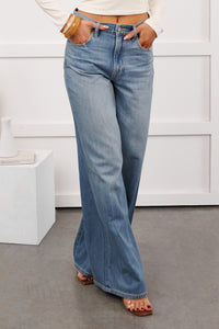 Zahir High Rise Wide Leg Hidden Jeans (Medium) - NanaMacs