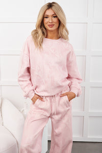 Cozy Corners Side Stripes Sweater (Light Pink Camo) - NanaMacs