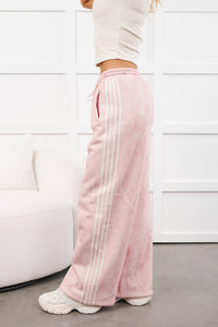 Soft Return Wide Leg Lounge Pants (Light Pink Camo)