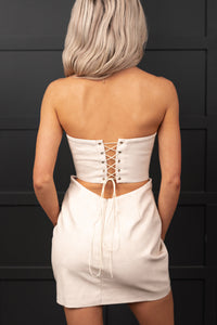 Rodeo Gal Western Embroidered Mini Dress (Cream) - NanaMacs