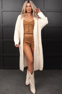 Joy In Journey Sleeveless Faux Suede Set (Camel) - NanaMacs