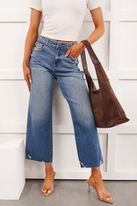 Gerard High Rise KanCan Wide Crop Jeans (Medium) - NanaMacs