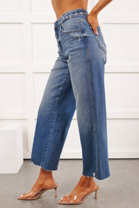 Gerard High Rise KanCan Wide Crop Jeans (Medium) - NanaMacs