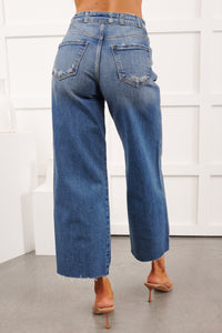 Gerard High Rise KanCan Wide Crop Jeans (Medium) - NanaMacs