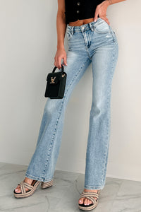 Axel High-Rise Bootcut Risen Jeans (Light) - NanaMacs