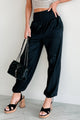 Not A Care In The World High Waist Harem Pants (Black) - NanaMacs