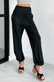 Not A Care In The World High Waist Harem Pants (Black) - NanaMacs