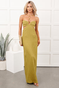 Heartbreaker Honey Maxi Sleeveless Dress (Olive)