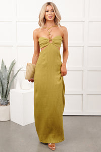 Heartbreaker Honey Maxi Sleeveless Dress (Olive)