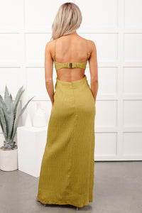 Heartbreaker Honey Maxi Sleeveless Dress (Olive)